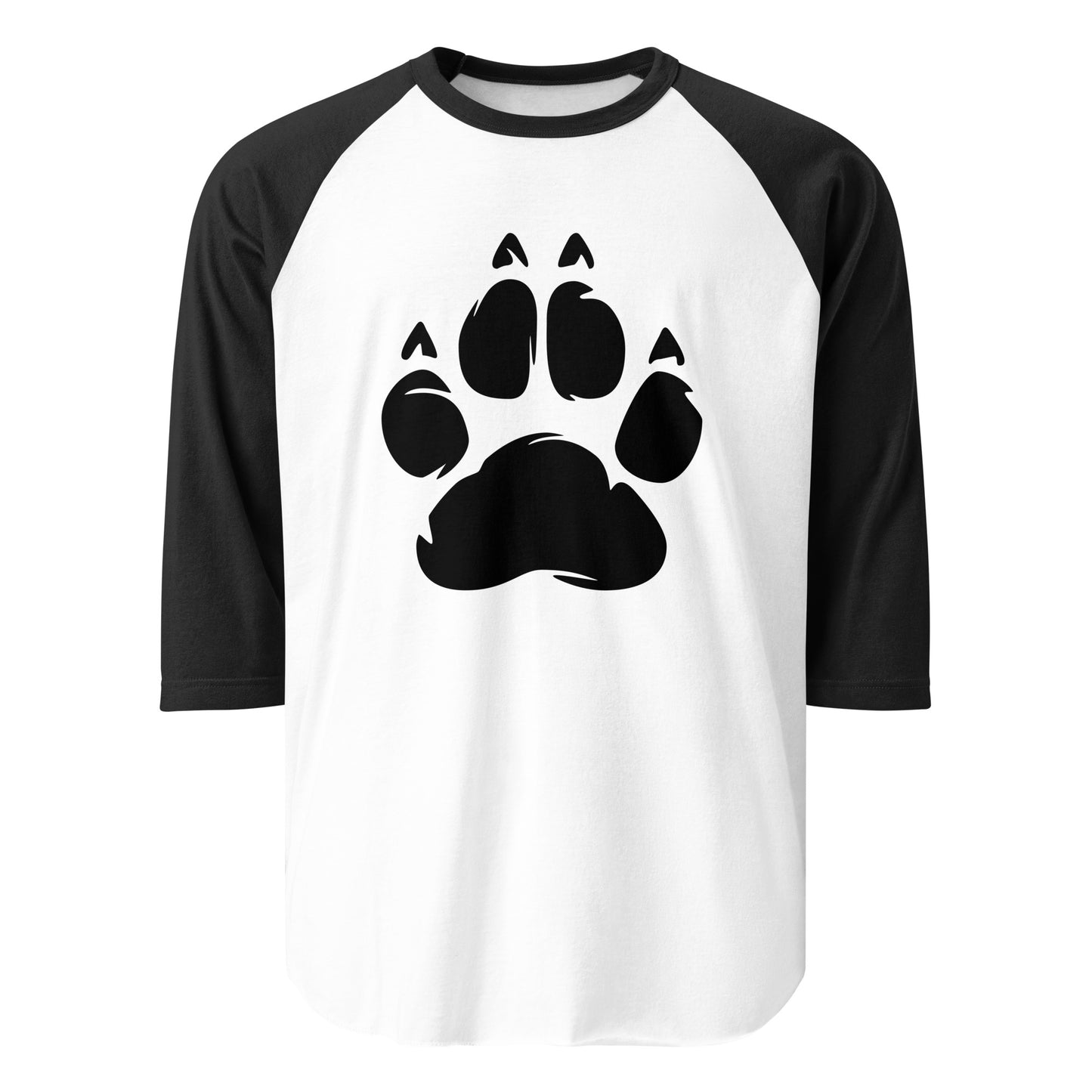 Camisa raglan com manga 3/4 com estampa minimalista - NUVE