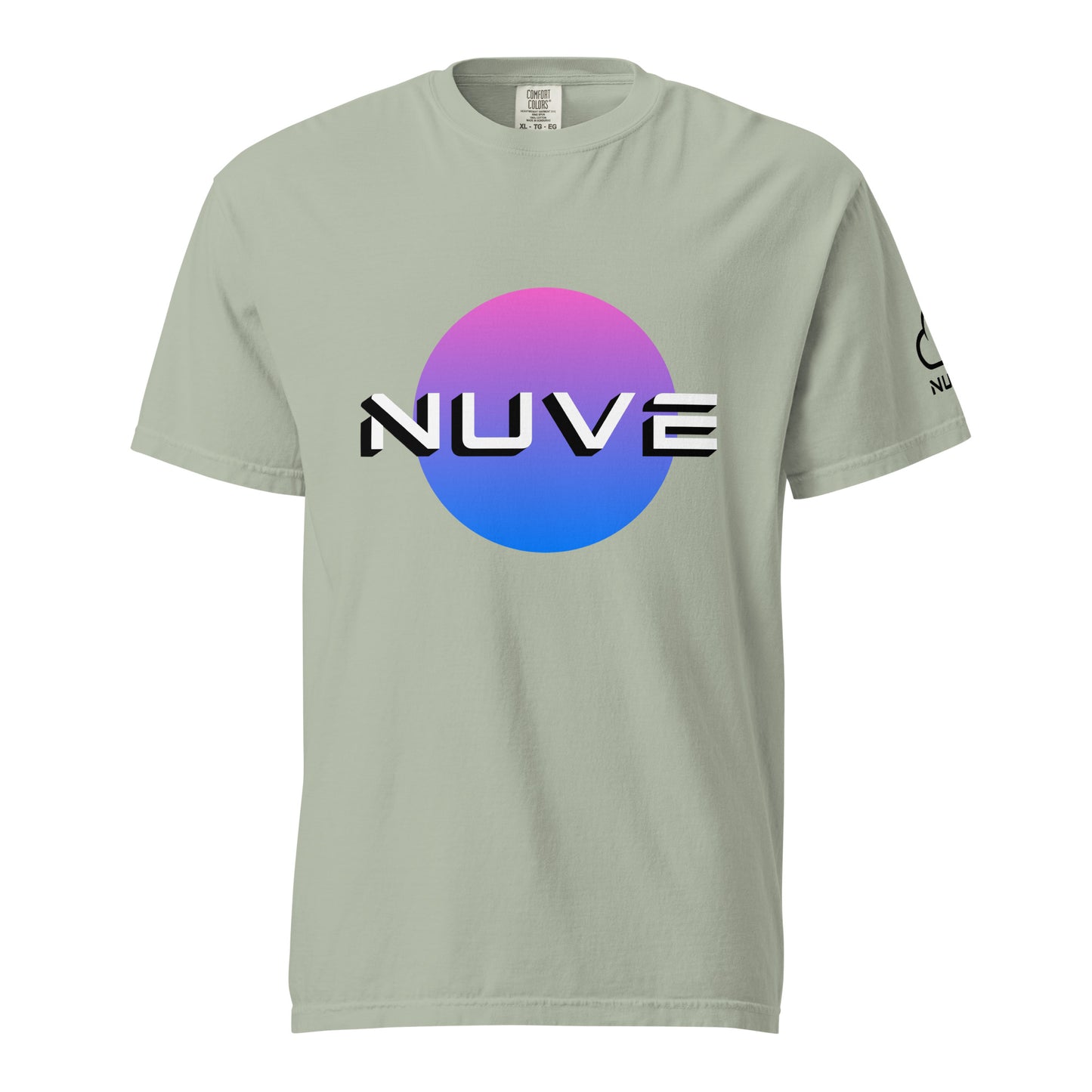 Camiseta unissex tingida clara com estampa (Futuristic Nuve) - NUVE