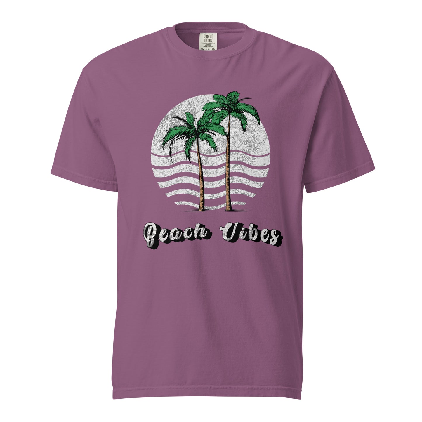 Camiseta Unissex Tingida com Estampa Tropical (Beach Vibe) - NUVE