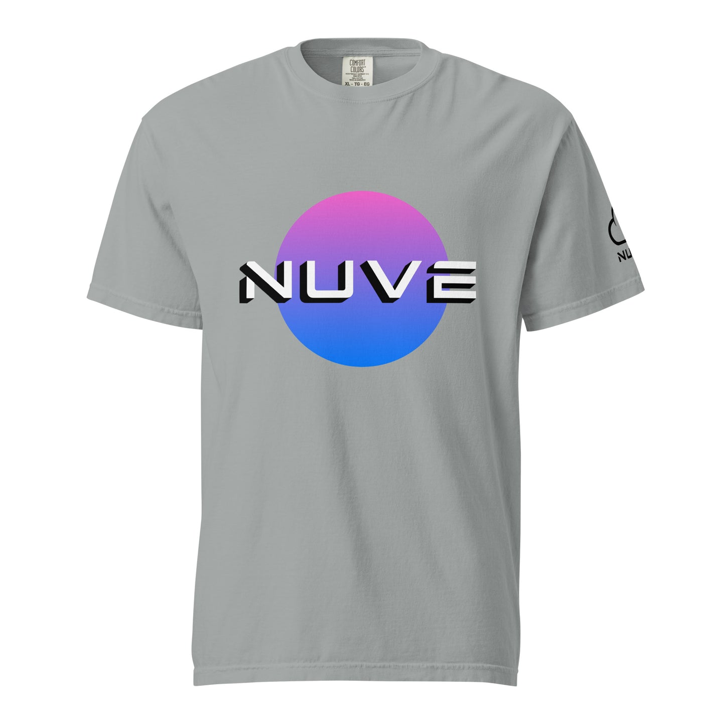 Camiseta unissex tingida clara com estampa (Futuristic Nuve) - NUVE