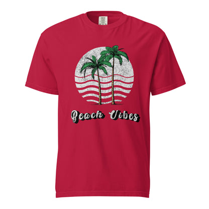 Camiseta Unissex Tingida com Estampa Tropical (Beach Vibe) - NUVE