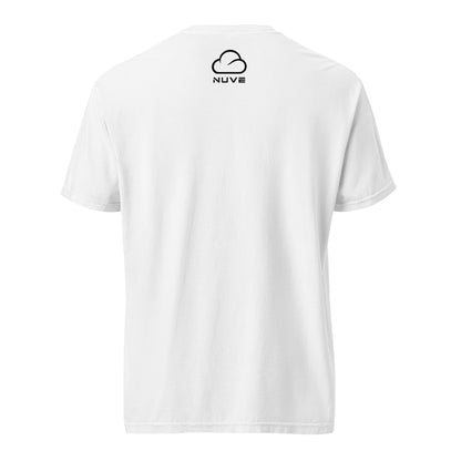 Camiseta grossa de tecido tingido unissex com estampa de anime estilo cyber - NUVE