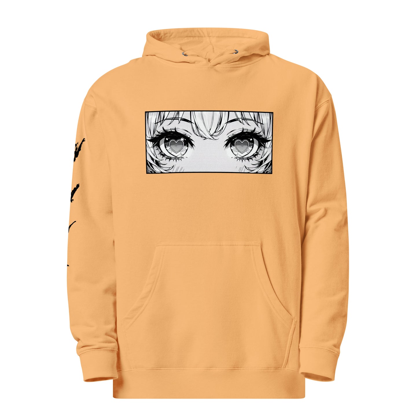 Moletom com capuz unissex, Street com estampa de anime (Girl Eyes) - NUVE