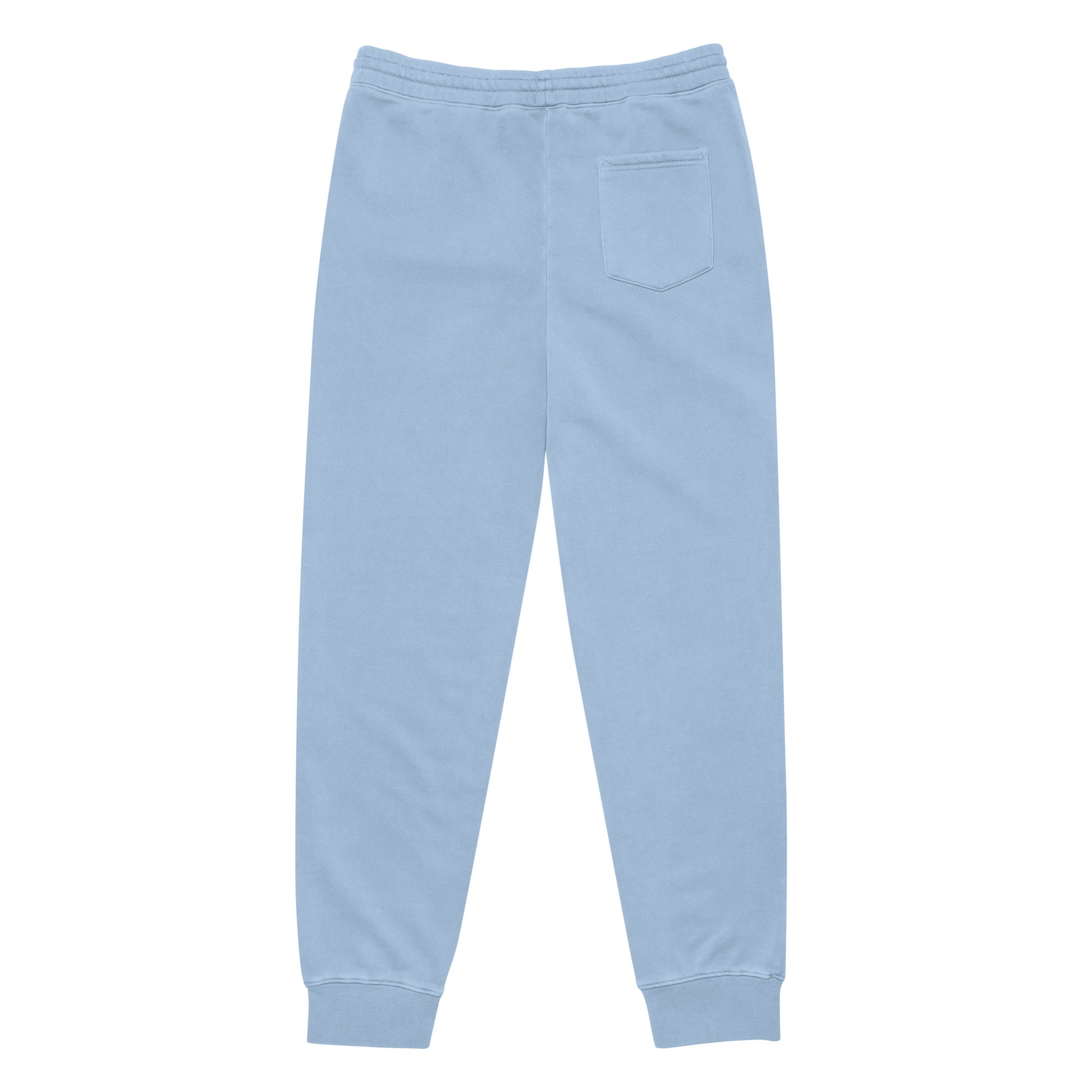 Calça de moletom unissex tingida com pigmento claro, estampa minimalista (NUVE) - NUVE