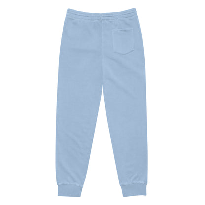 Calça de moletom unissex tingida com pigmento claro, estampa minimalista (NUVE) - NUVE