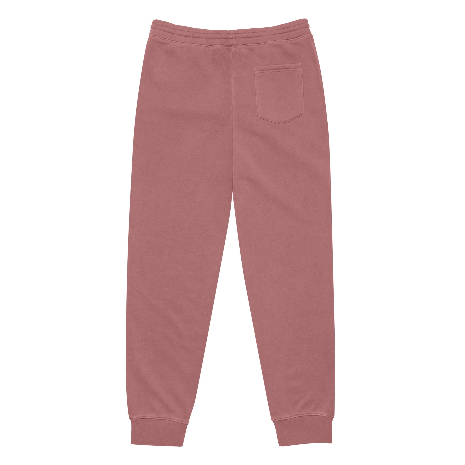 Calça de moletom unissex tingida com pigmento escuro, estampa minimalista (NUVE) - NUVE