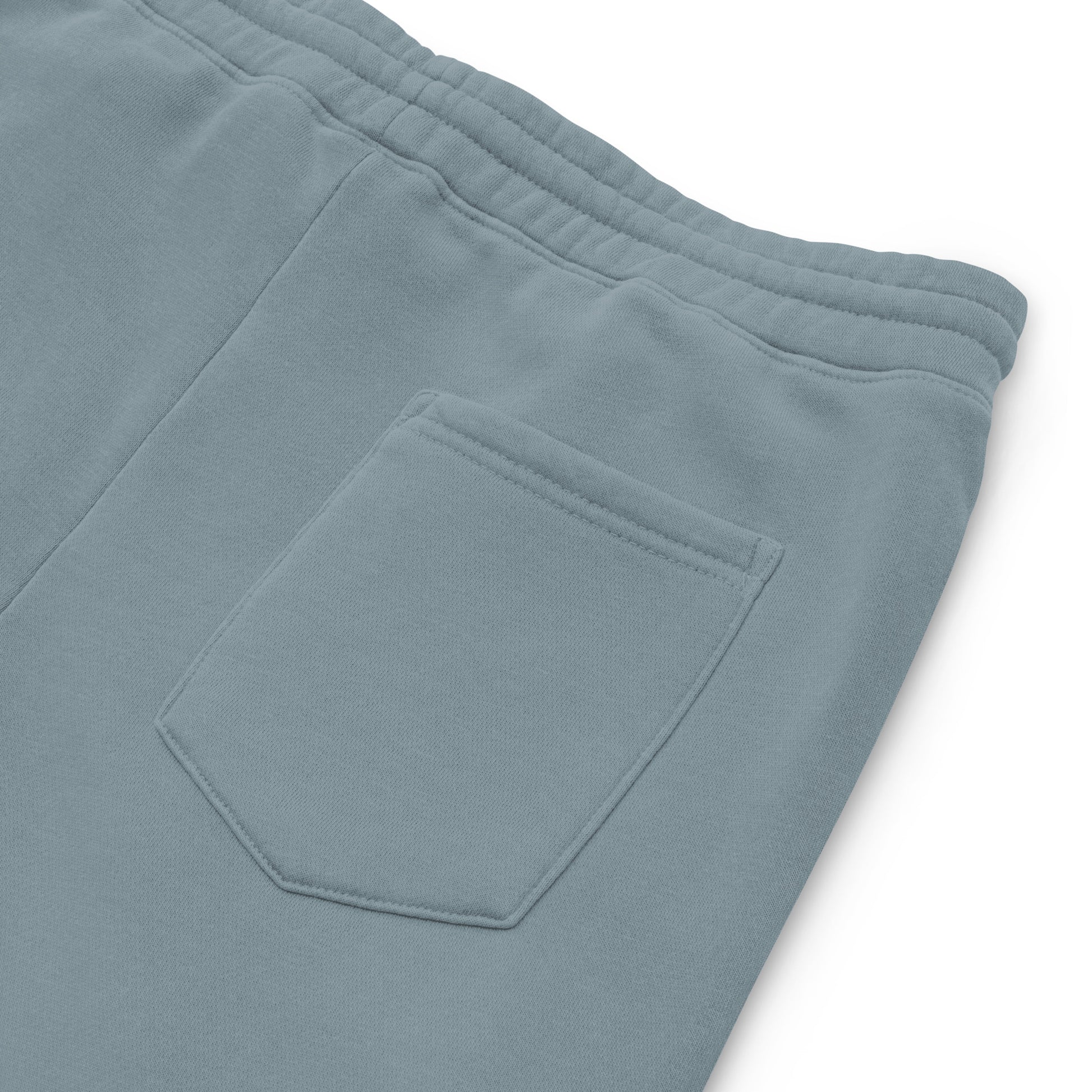 Calça de moletom unissex tingida com pigmento claro, estampa minimalista (NUVE) - NUVE