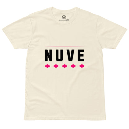 Camiseta clara unissex premium com estampa minimalista (Nuve Diamonds) - NUVE