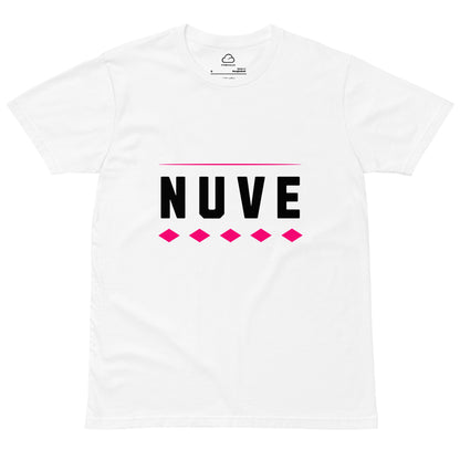 Camiseta clara unissex premium com estampa minimalista (Nuve Diamonds) - NUVE