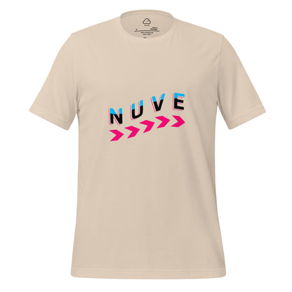 Camiseta clara unissex com estampa minimalista (Nuve Wave) - NUVE