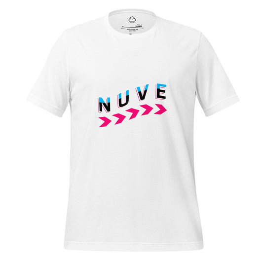 Camiseta clara unissex com estampa minimalista (Nuve Wave) - NUVE