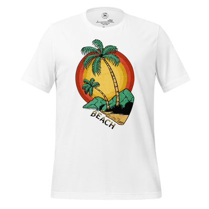 Camiseta unissex com estampa tropical (Beach Island) - NUVE