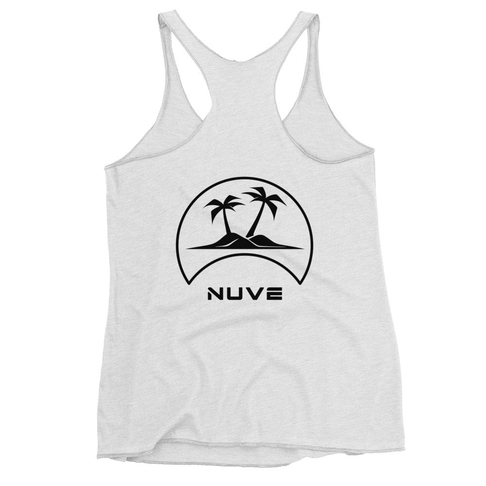 Regata Racerback Feminina com estampa tropical (Tropical Island) - NUVE